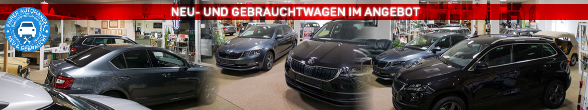 Banner zum Neu-und Gebrauchtwagenhandel